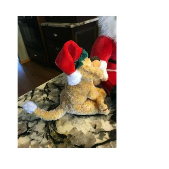 Set 2 TY Christmas Beanie Babies Babys Santa Claus & Jinglepups Dog 8" & 14" - Picture 4 of 4